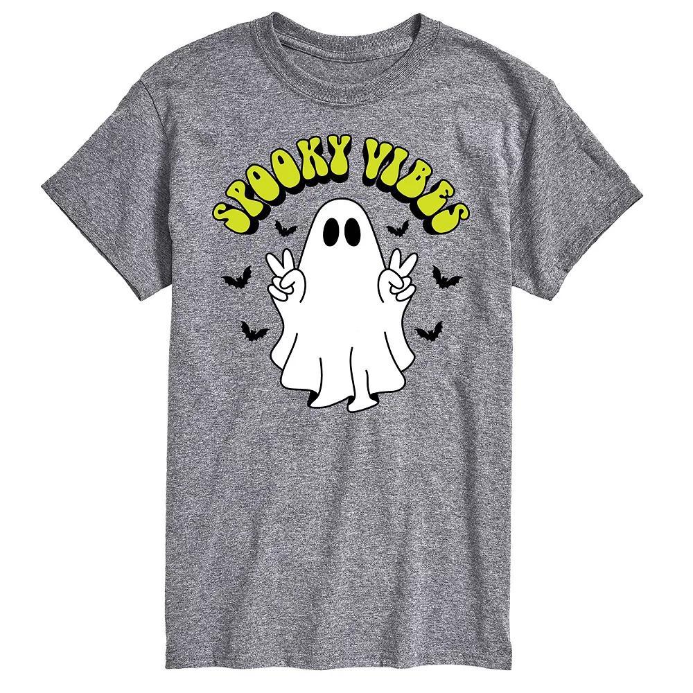 Big & Tall Spooky Vibes Ghost Graphic Tee, Men's,  Product Image