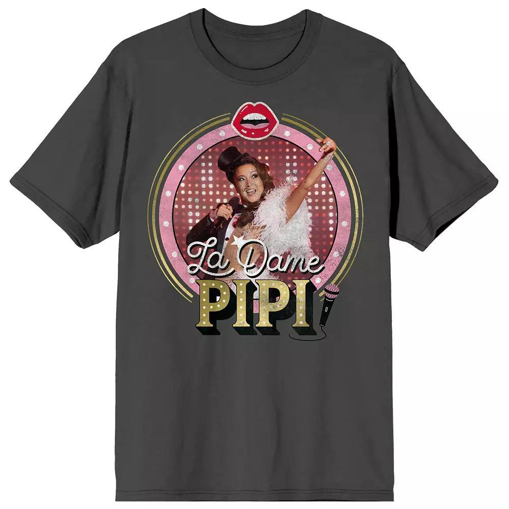 Juniors' Emily in Paris "La Dame Pipi" Graphic Tee, Women's, Size: Small, Gray Product Image