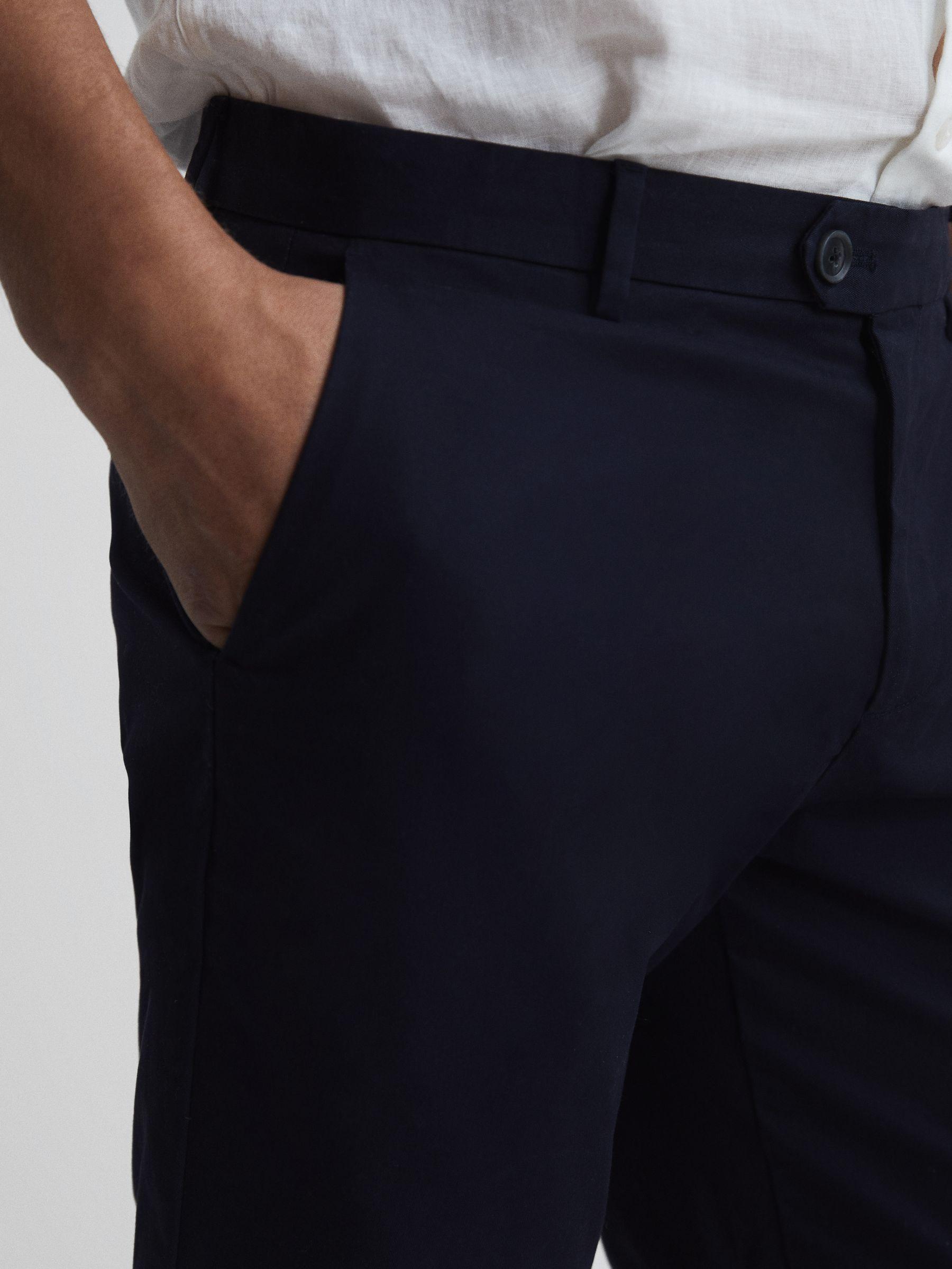 Modern Fit Chino Shorts in Navy Product Image