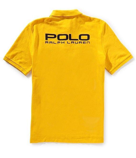 Polo Ralph Lauren Classic Fit Logo Mesh Printed Short Sleeve Polo Shirt Product Image