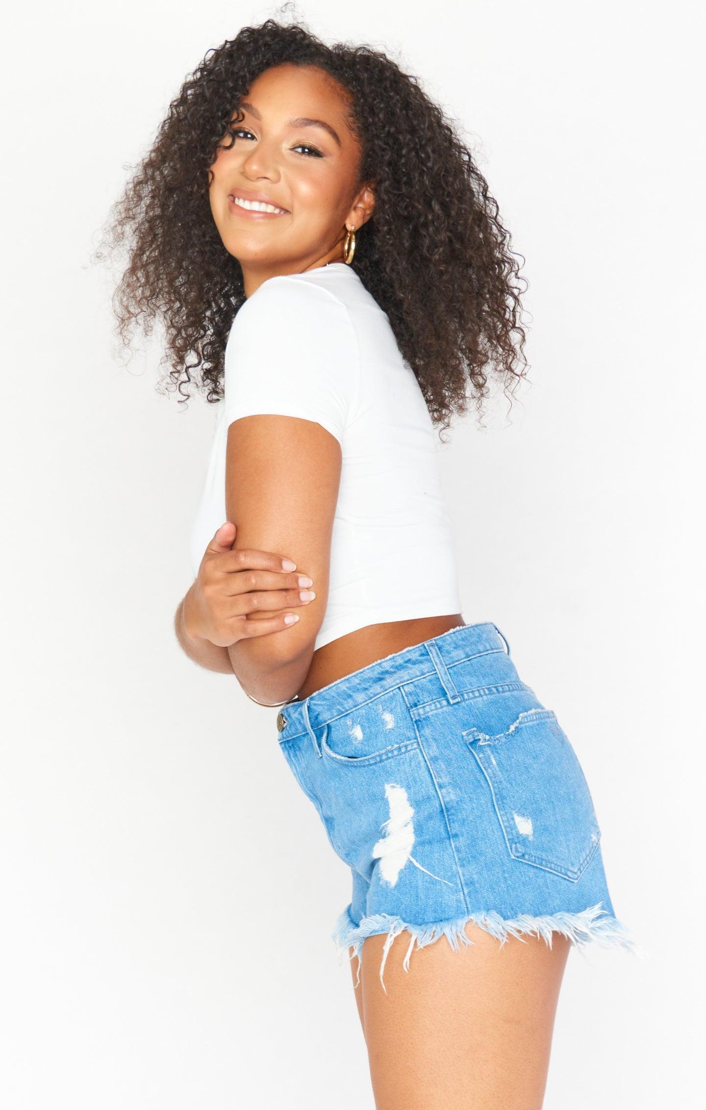 Houston High Waisted Shorts ~ Tide Product Image