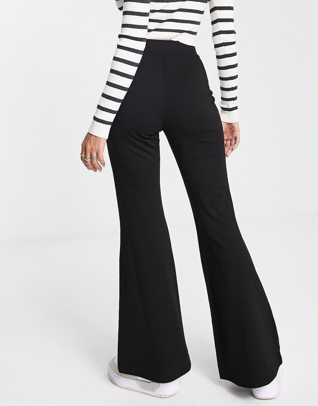 Monki jersey flared pants Product Image