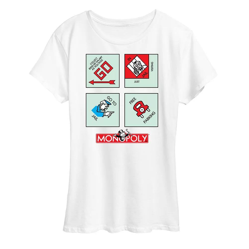 Women's Monopoly Corner Squares Graphic Tee,  Product Image