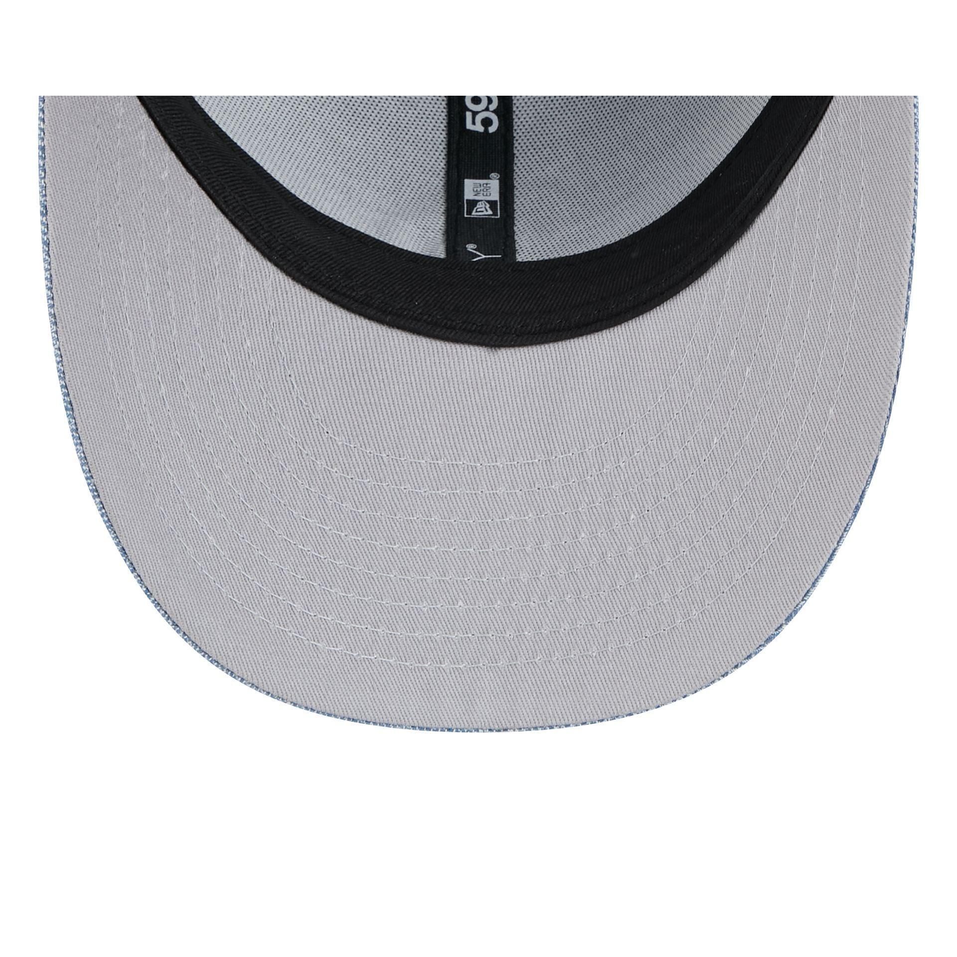 San Diego Padres Hand Stitched Chambray Low Profile 59FIFTY Fitted Hat Male Product Image