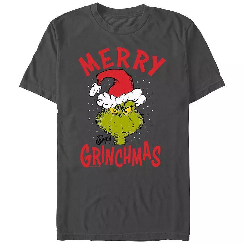 Big & Tall Dr. Seuss The Grinch Merry Christmas Graphic Tee, Men's,  Product Image