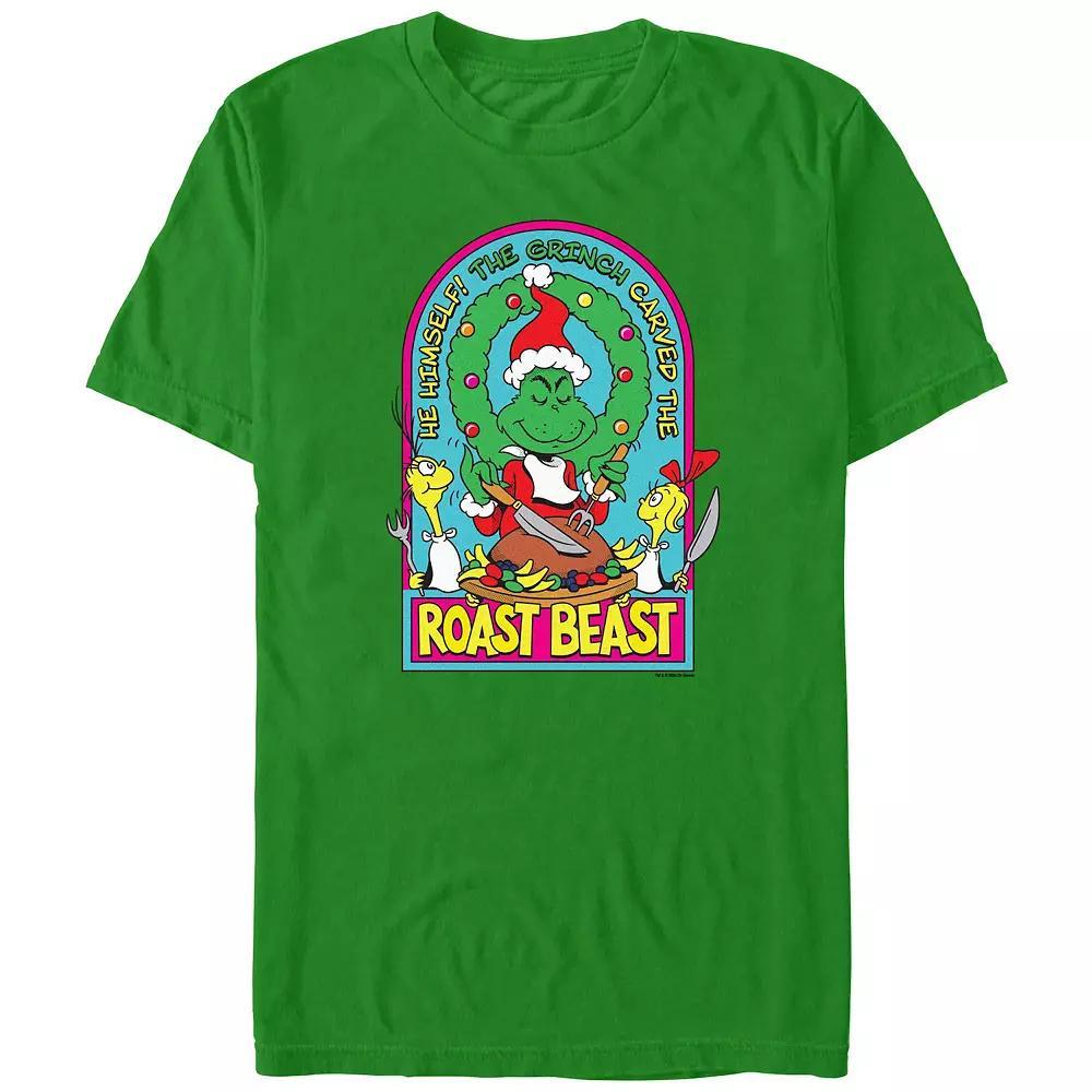 Big & Tall Dr. Seuss Grinch Roast Beast Graphic Tee, Men's, Size: Large, Kelly Product Image