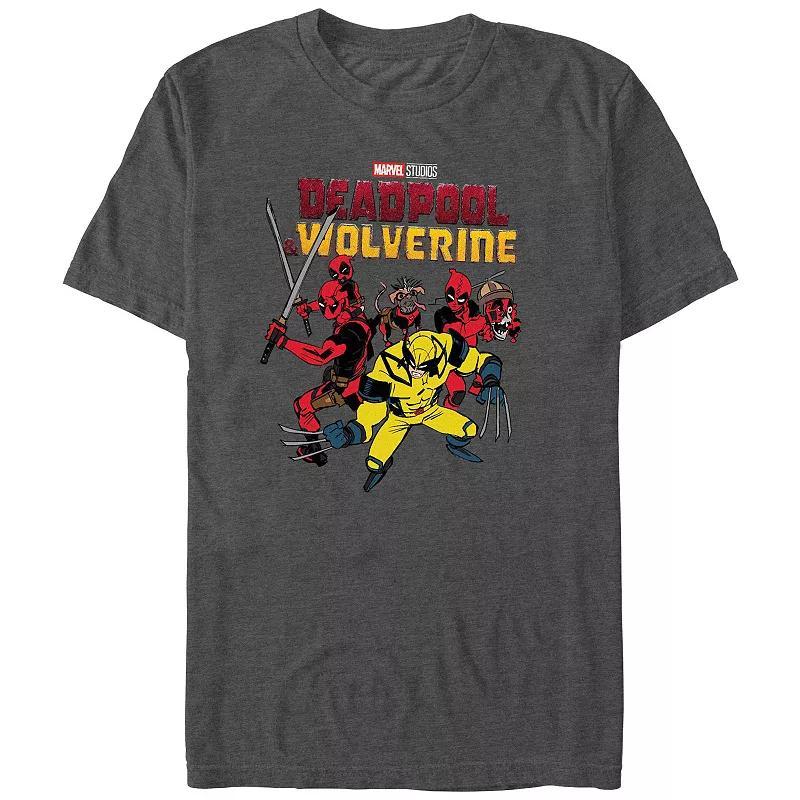 Men's Deadpool And Wolverine Logo Graphic Tee, Size: XS, Black Product Image