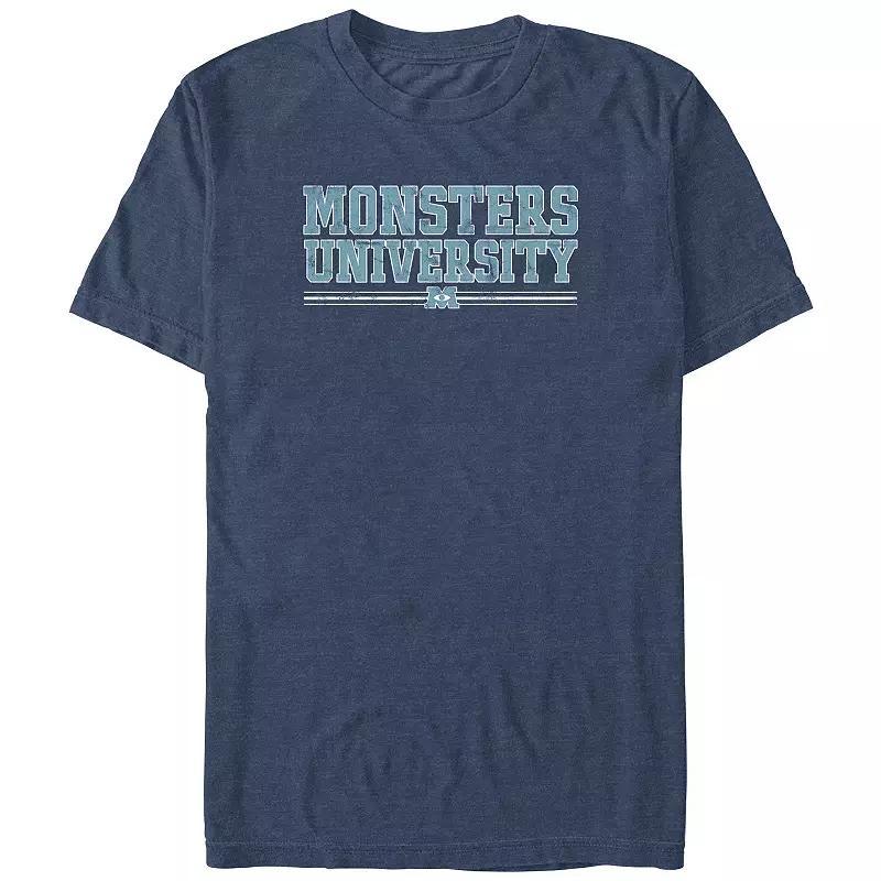 Disney / Pixars Monsters University Big & Tall Graphic Tee, Mens Navy Grey Product Image