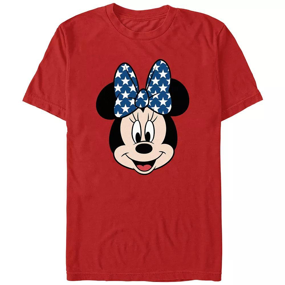 Disney's Minnie Mouse Men's Stars Print Bow Graphic Tee,  Product Image