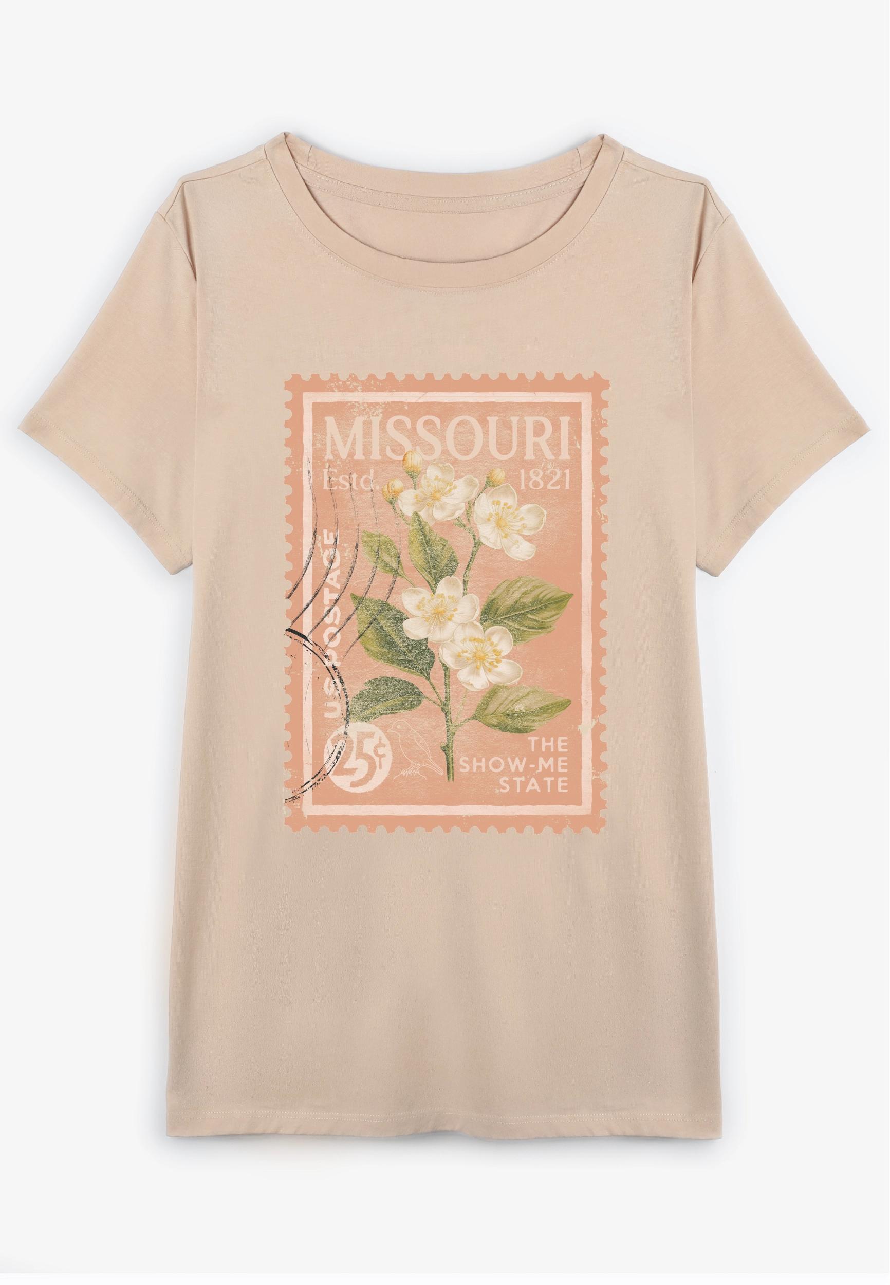 Maurices 4X Plus Size Womens State Stamp Classic Fit Graphic Tee Product Image