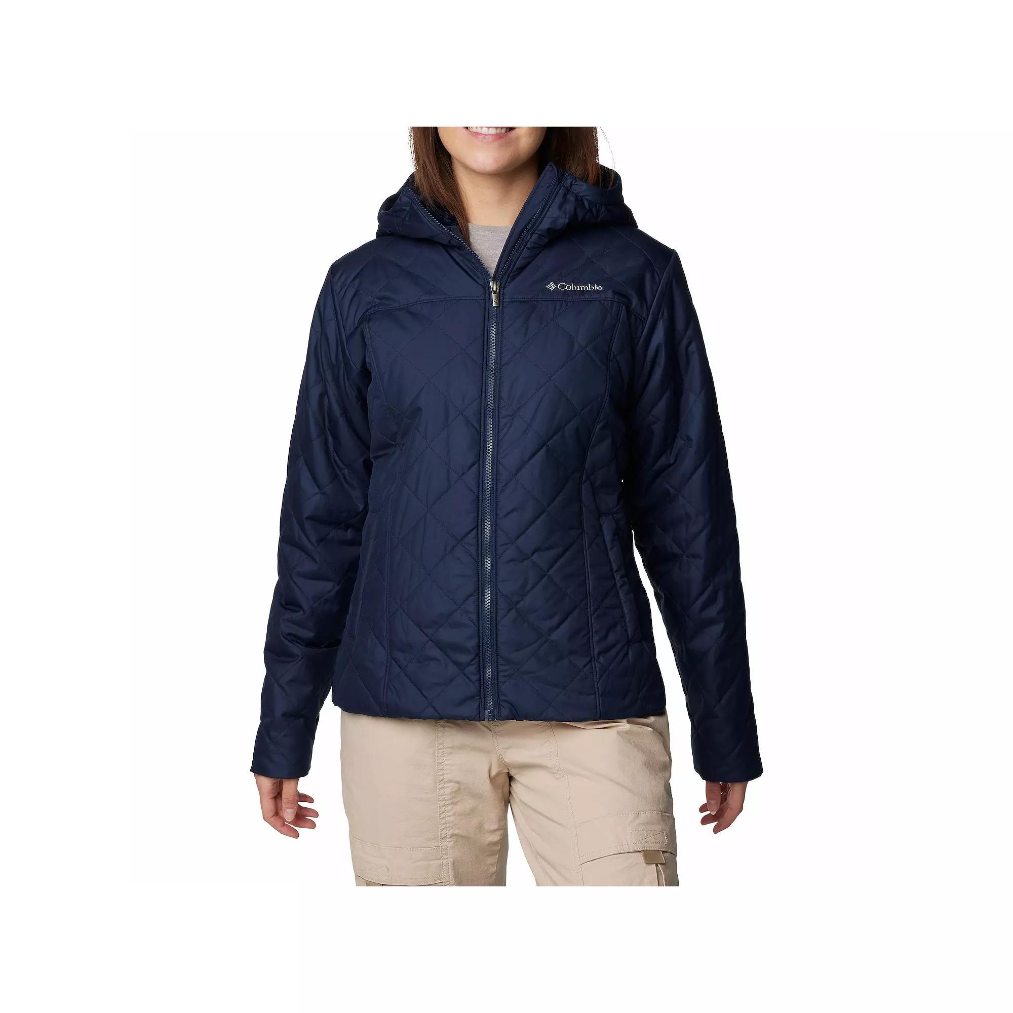 Women's Columbia Copper Crest II Hooded Jacket, Size: XXL, Collegiate Blue Product Image