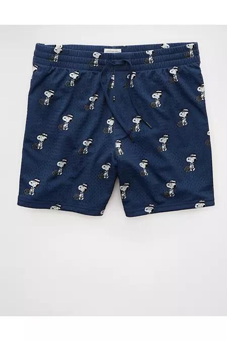 AE Sofa Surfin' 6" Snoopy Graphic Mesh Lounge Short Men's Product Image
