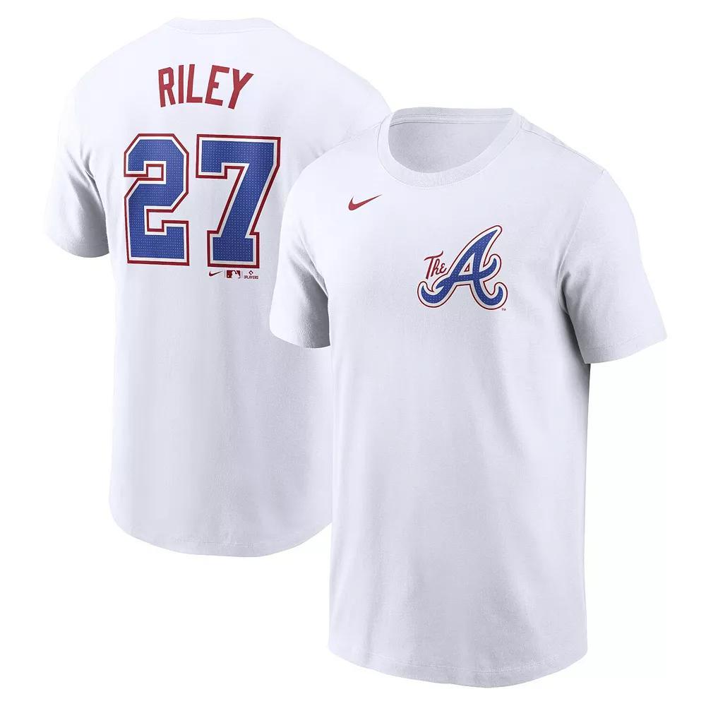 Men's Nike Austin Riley White Atlanta Braves City Connect Fuse Name & Number T-Shirt,  Product Image