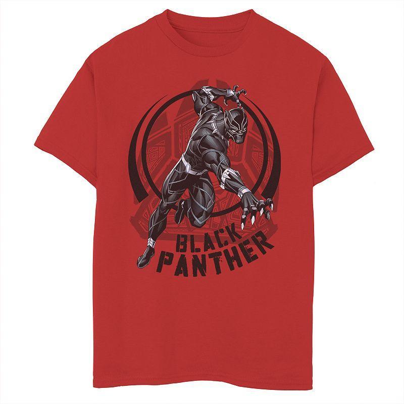 Boys' 8-20 Marvel Avengers Panther Paw Graphic Tee, Boy's, Size: XL, Red Product Image