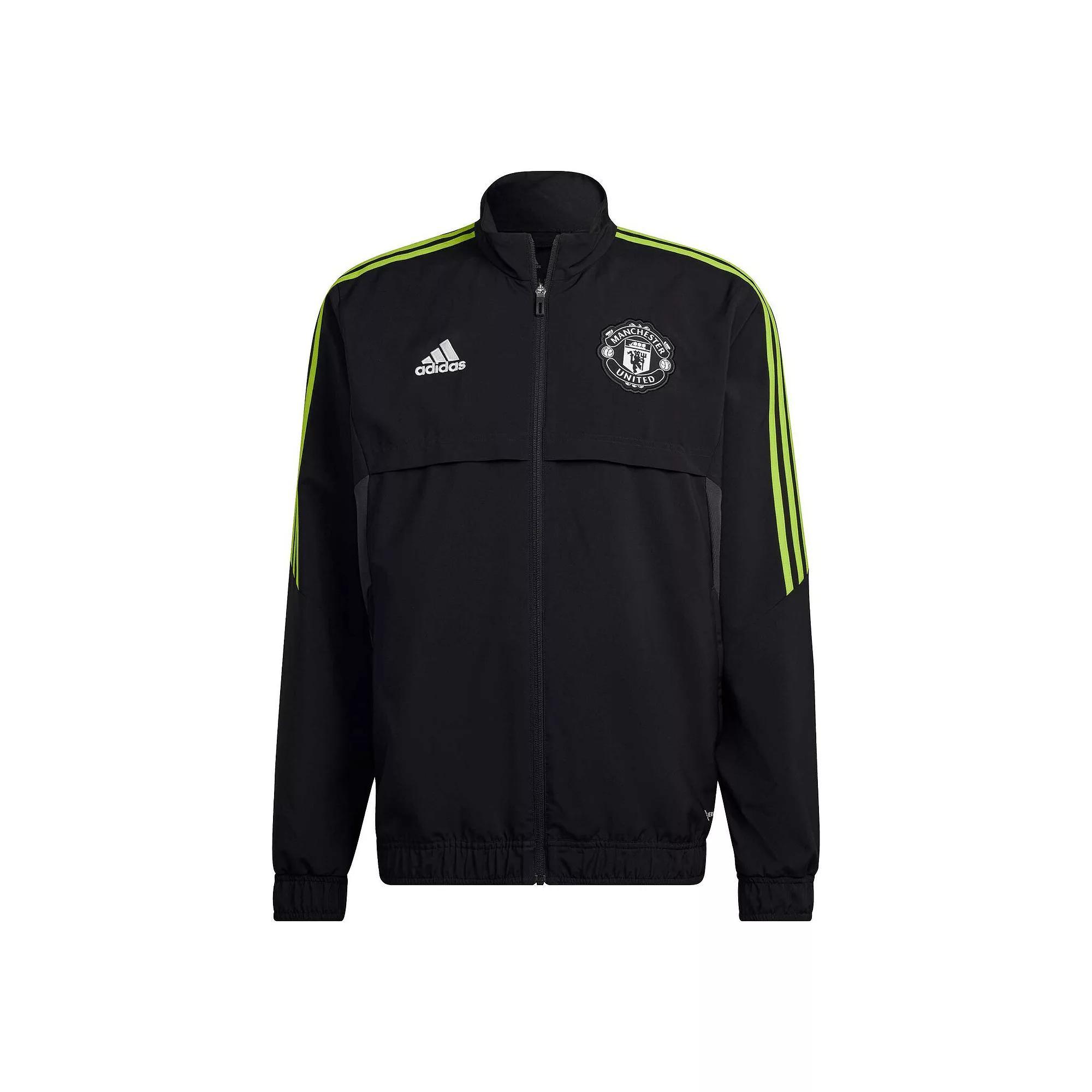 Men's adidas Black Manchester United Presentation AEROREADY Full-Zip Jacket, Size: XL, Man Black Product Image