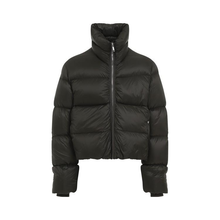 RICK OWENS Turtle Green Polyamide Jacket In Black Product Image