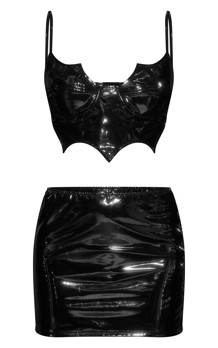 Black Sexy Bat Costume 3 Piece Set Product Image