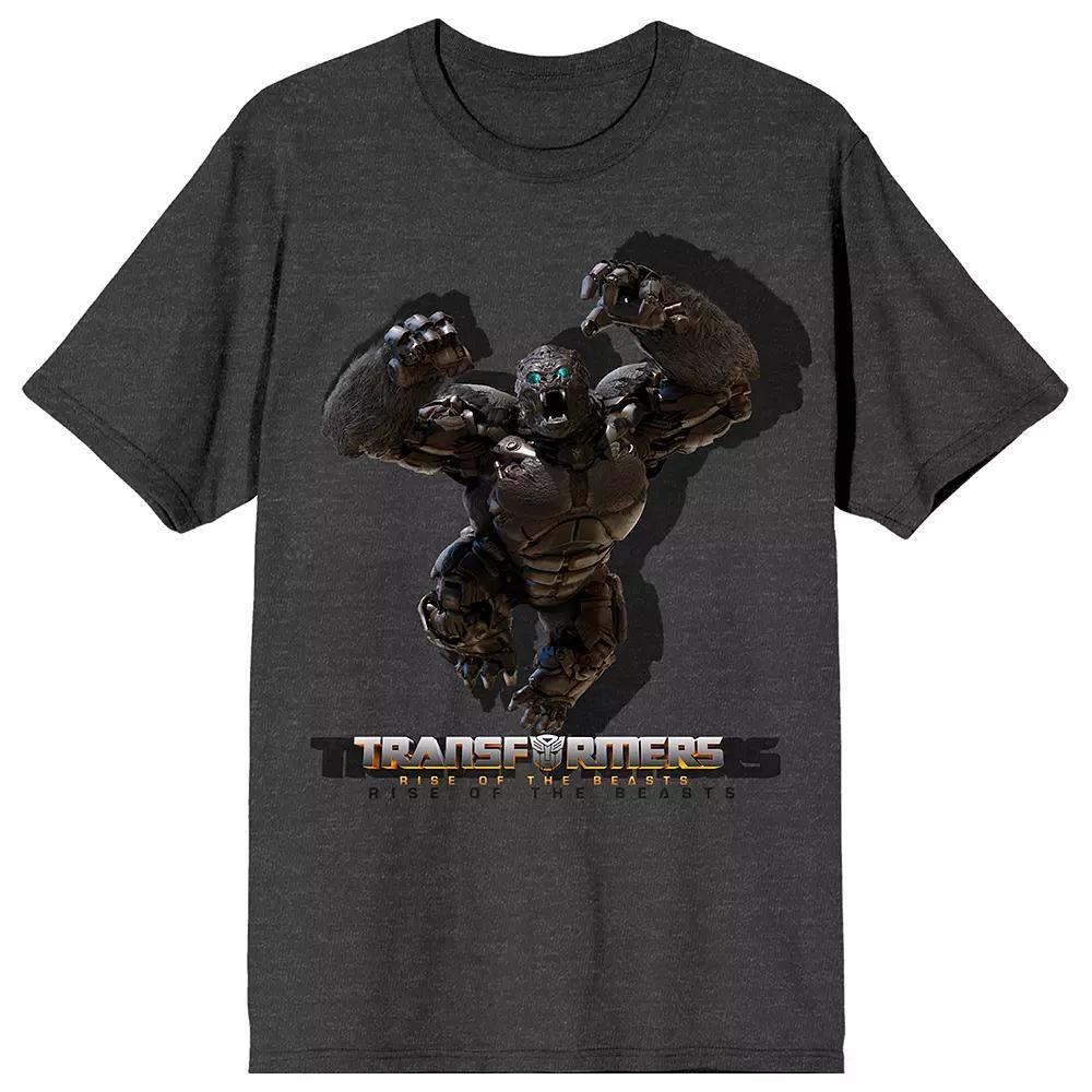 Men's Transformers Rise Of Beasts Graphic Tee, Size: XXL, Gray Product Image