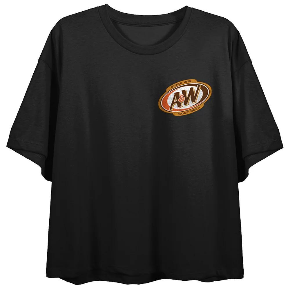 Juniors' A&W Root Beer "Since 1919" Mug Logo Flowy Graphic Tee, Women's, Size: Small, Black Product Image