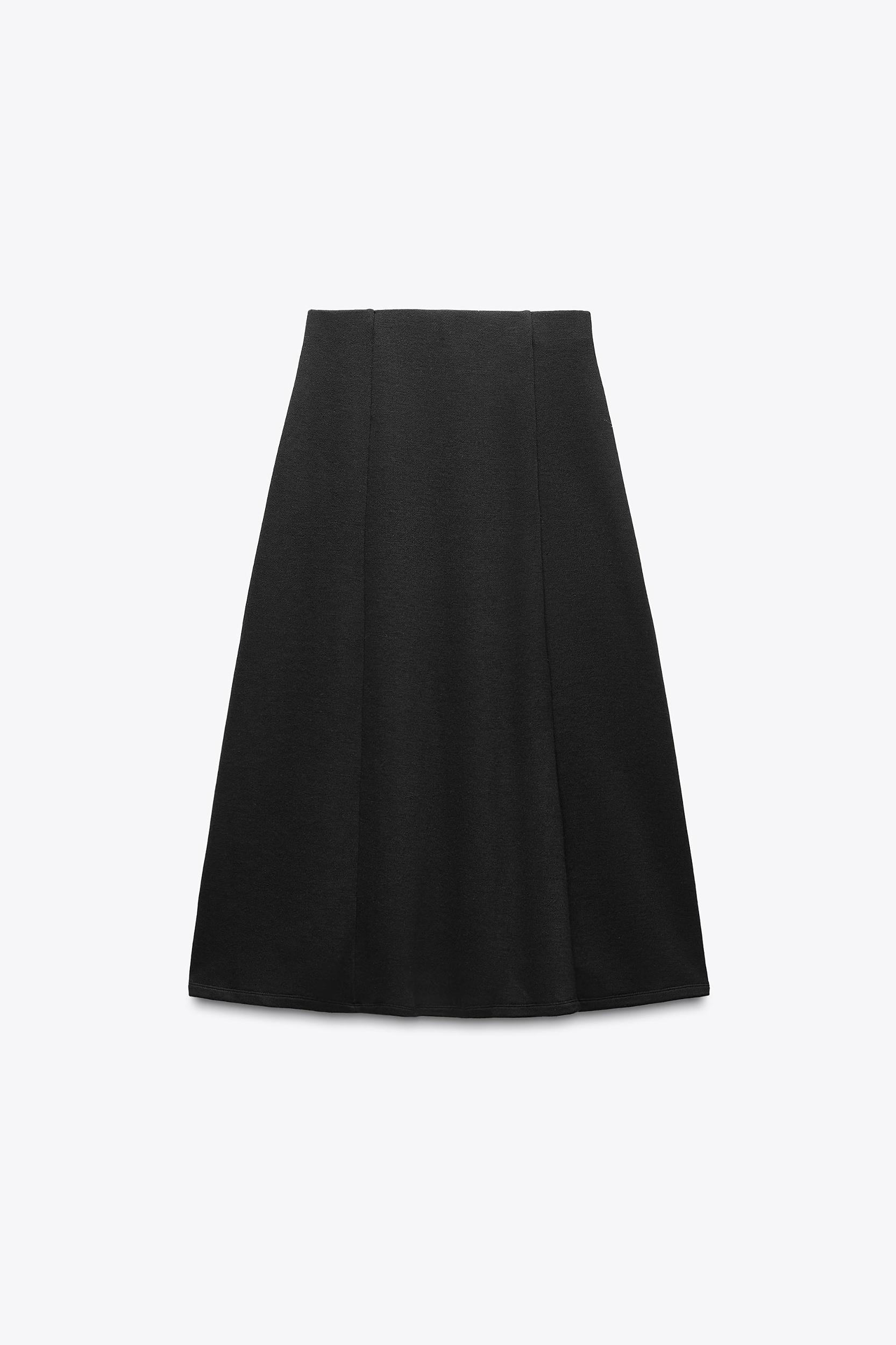 SOFT BUTTON MIDI SKIRT Product Image