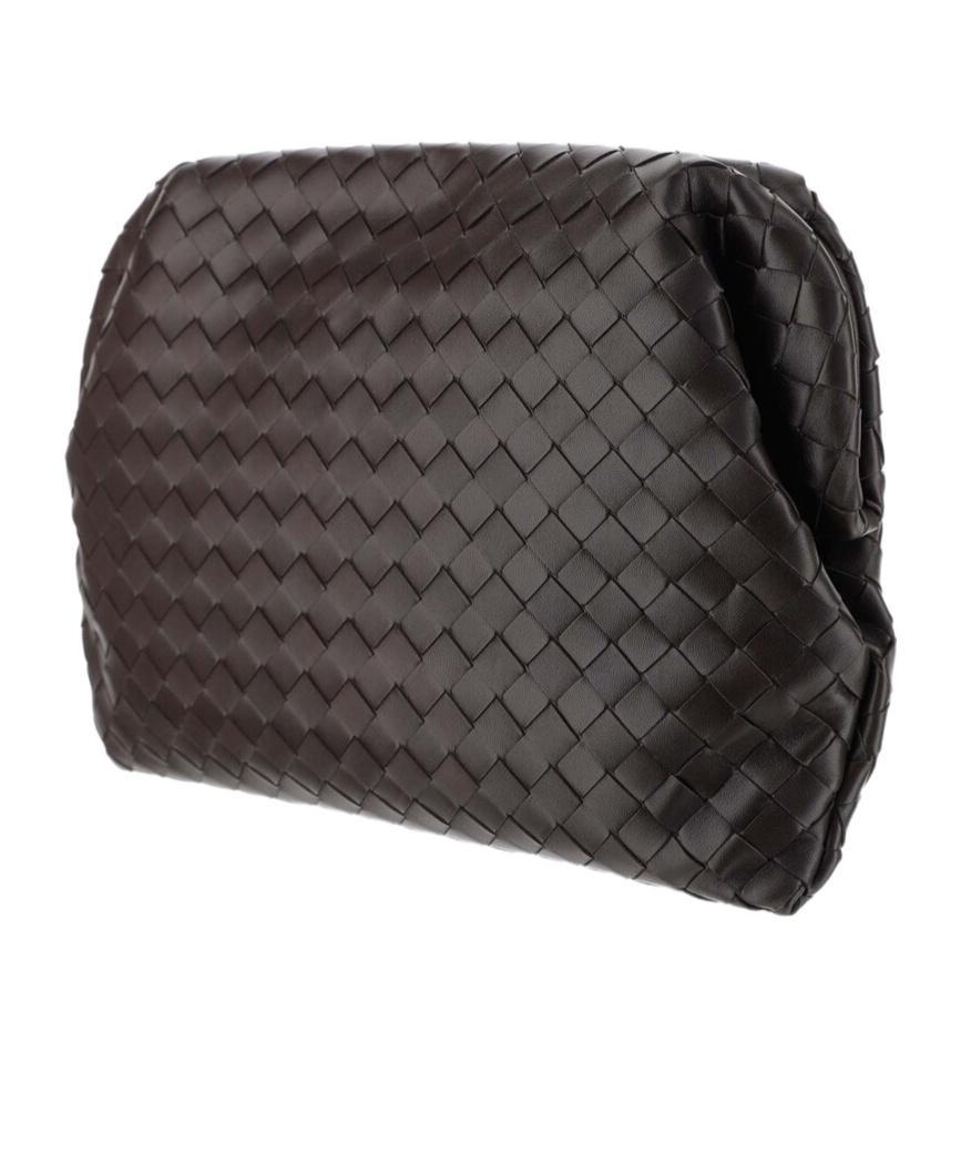 BOTTEGA VENETA Intrecciato Weave Clutch In Black Product Image