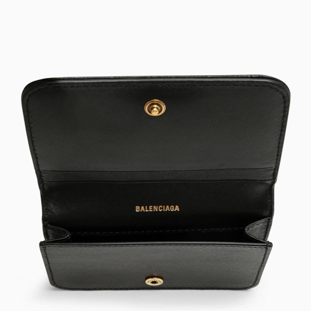 Monaco Black Leather Card Case With Logo Product Image