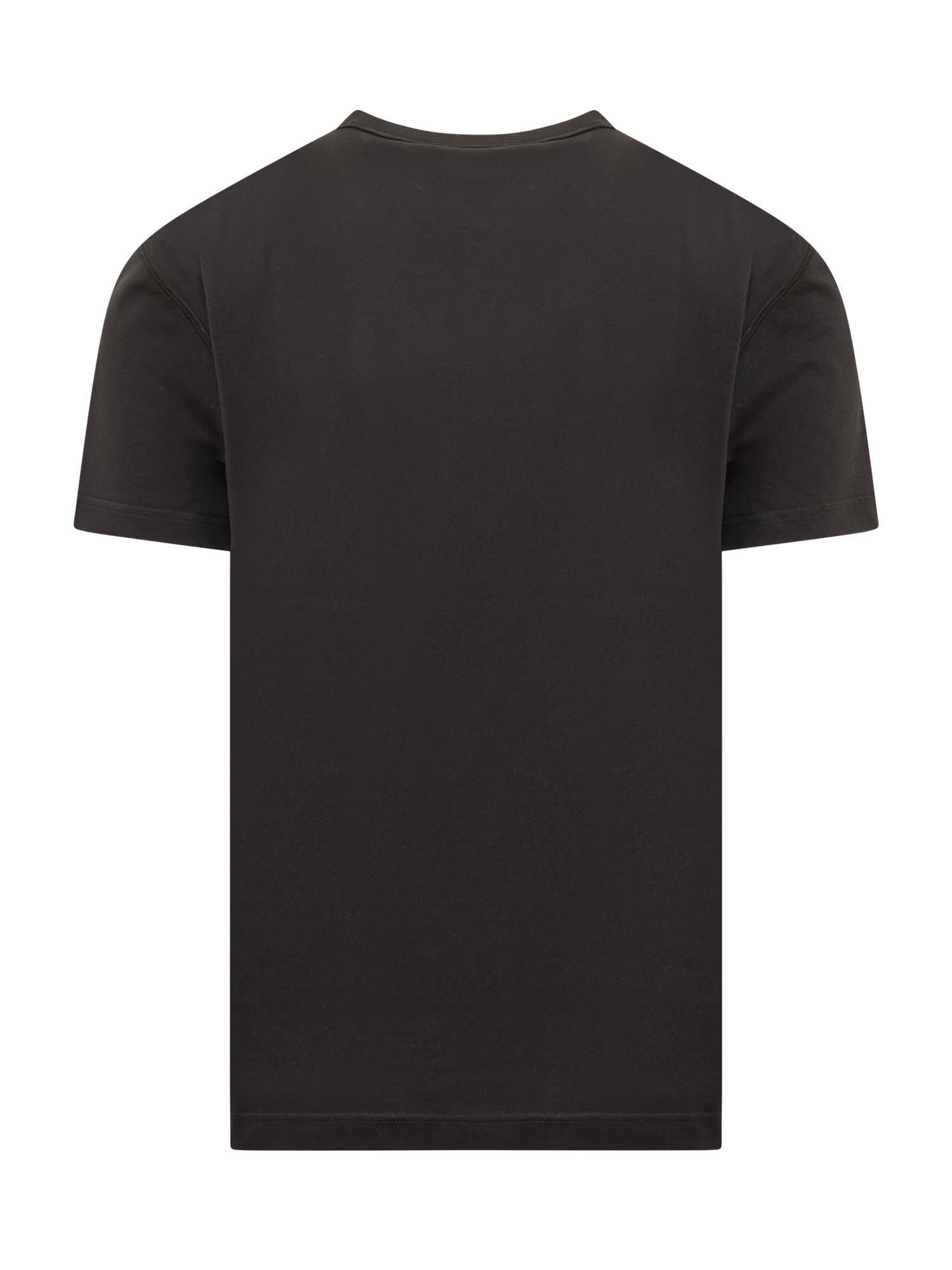 T-shirt With Logo In Black Product Image