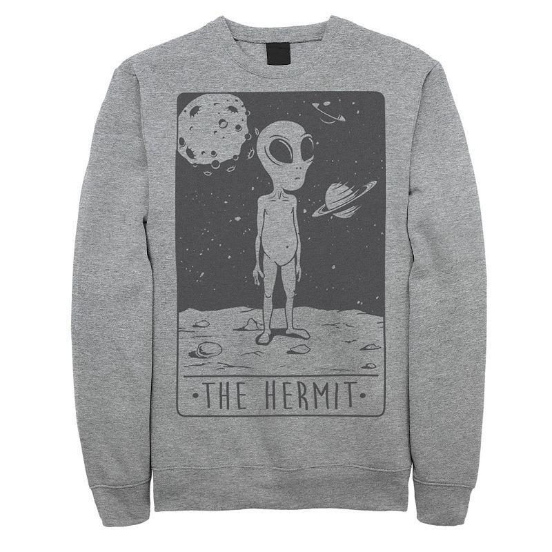 Men's Space Hermit Fleece Graphic Pullover, Size: XXL, Athletic Grey Product Image