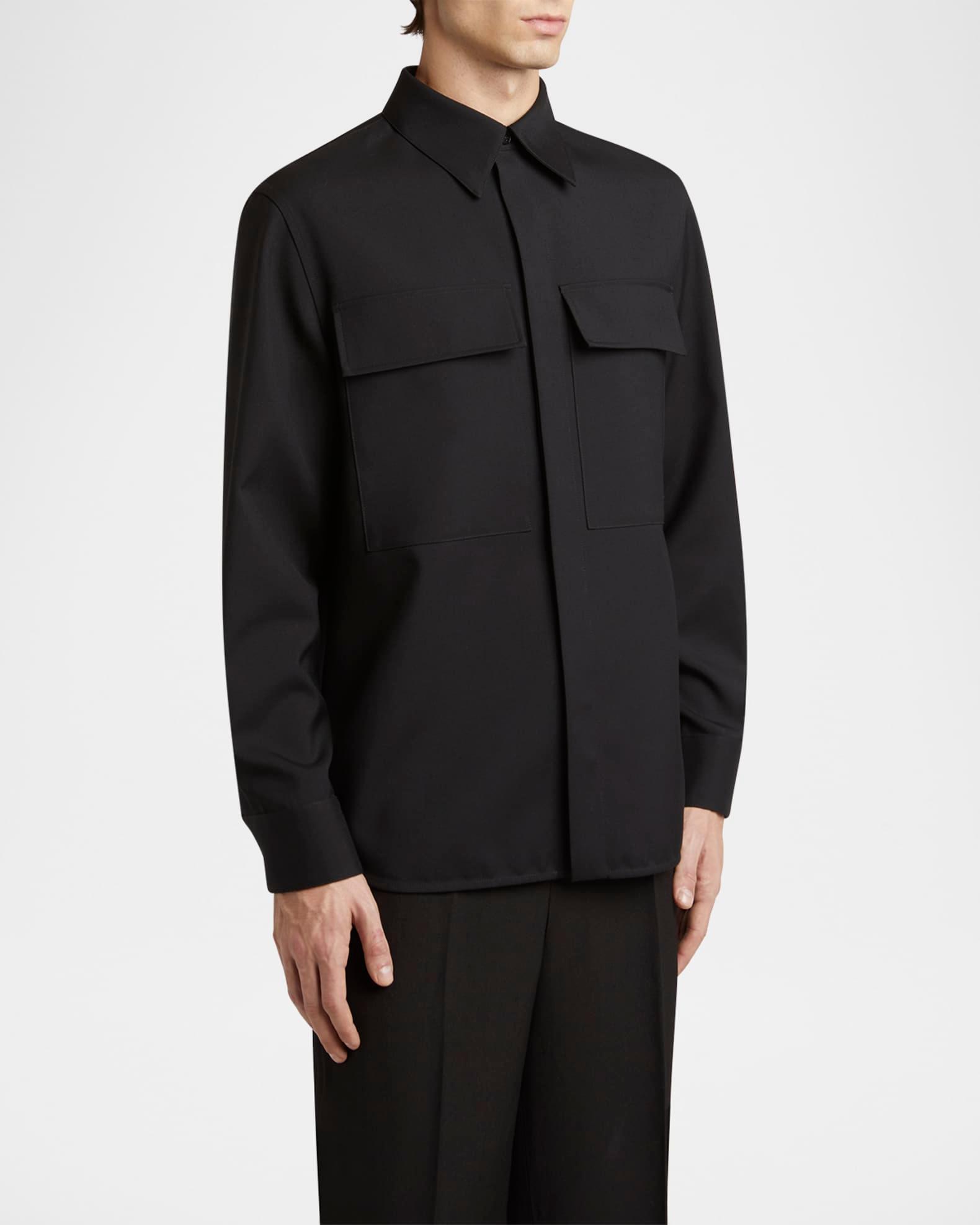 Men's Wool Two-Pocket Work Shirt Product Image