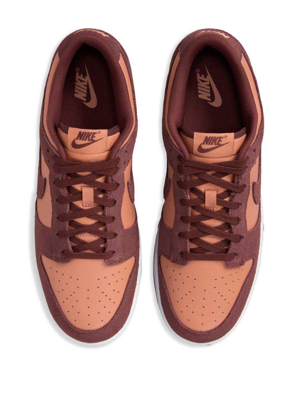 NIKE Men's Dunk Low Retro Se Leather/suede Shoes In Brown Product Image