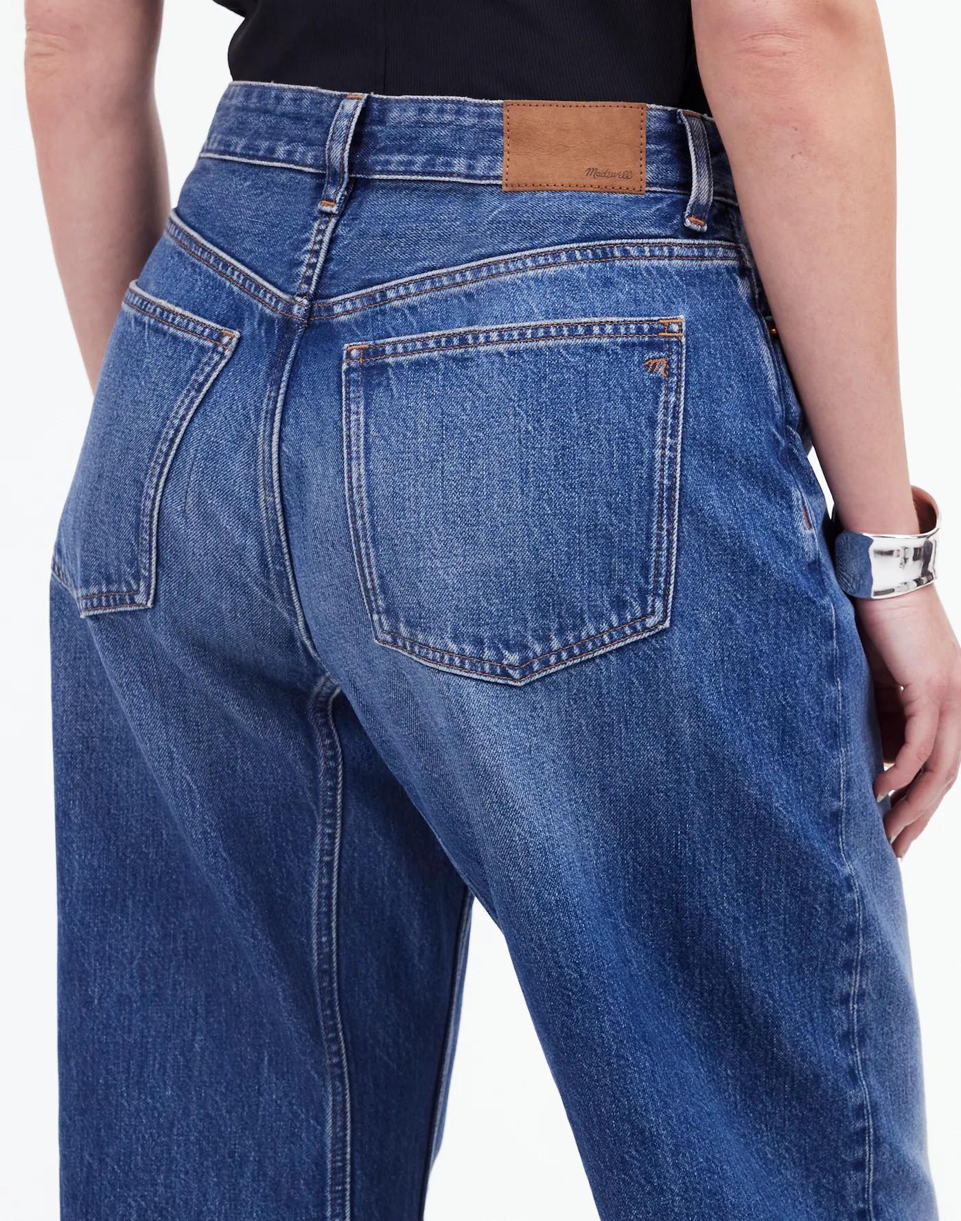 The Curvy Darted Barrel-Leg Jean in Irmo Wash Product Image