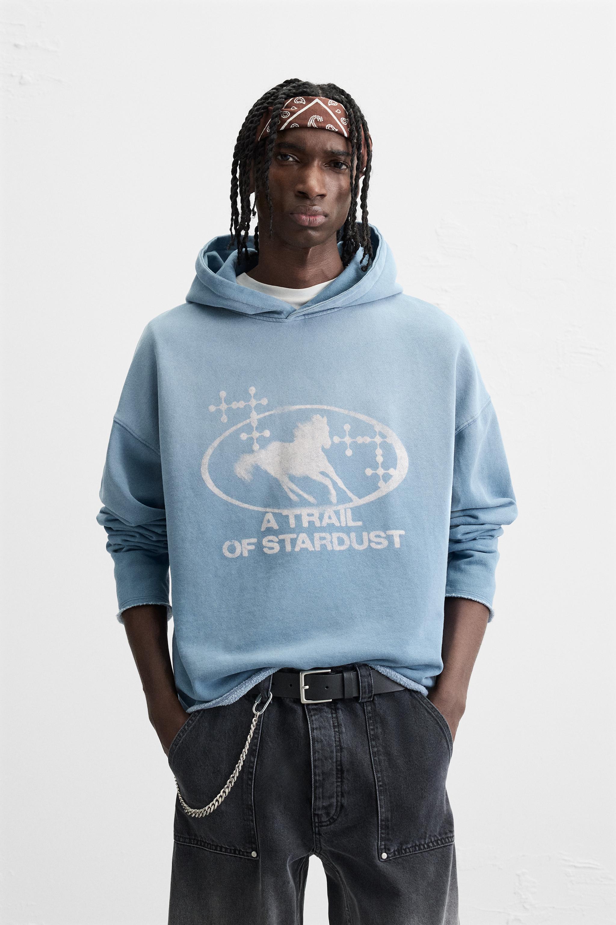 CROPPED FIT WASHED SWEATSHIRT Product Image