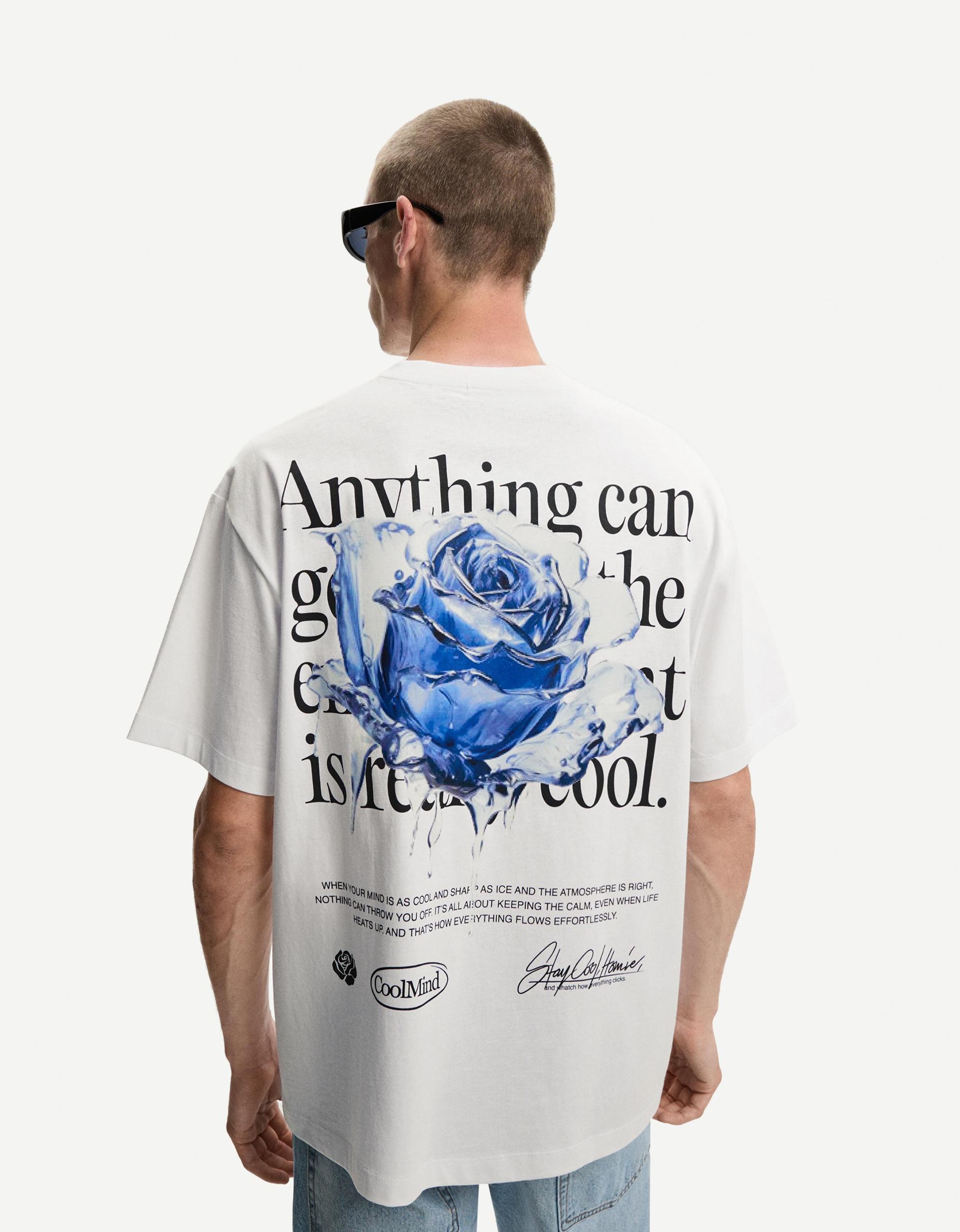 Printed short sleeve oversize T-shirt Product Image