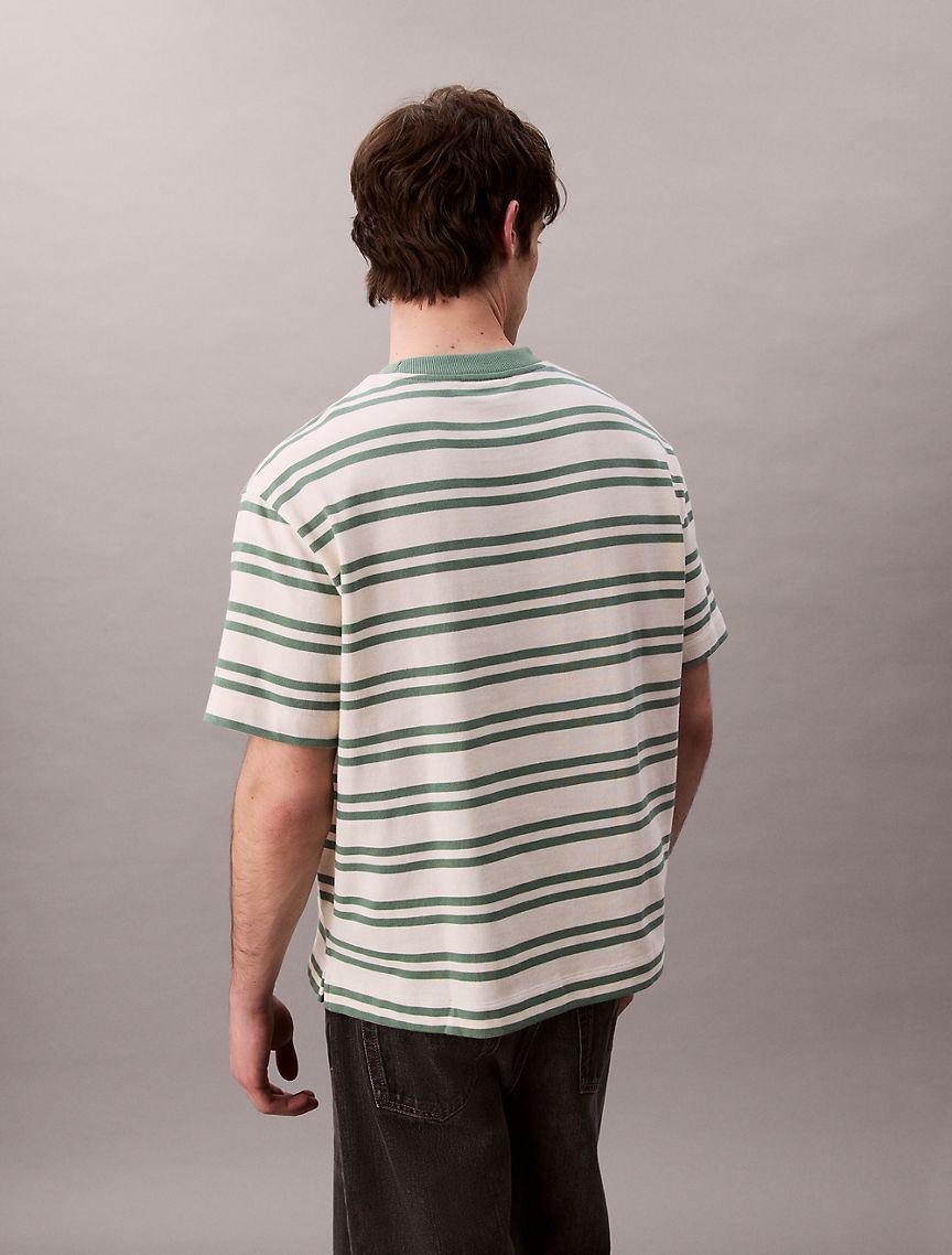 Cotton Stripe Relaxed T-Shirt  Product Image
