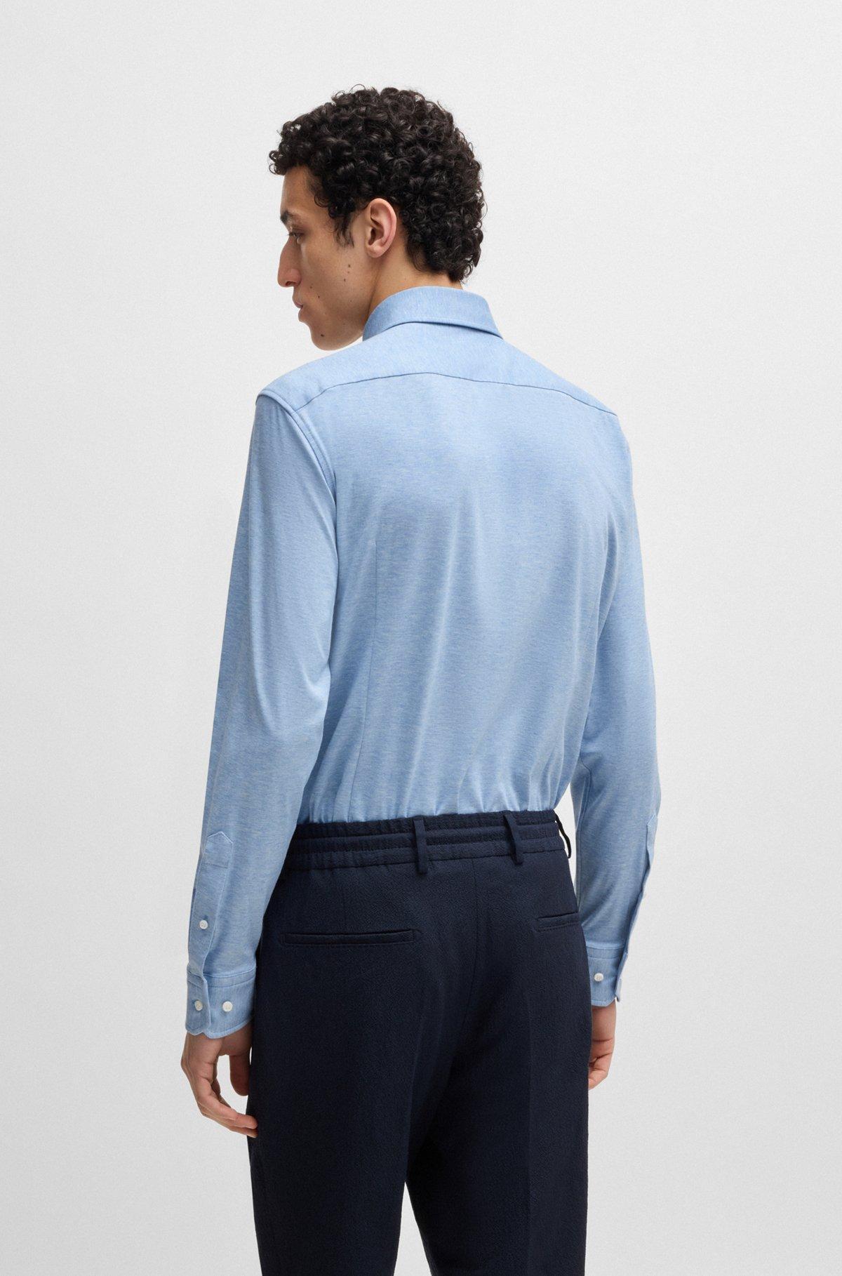 Slim-fit shirt in Italian-made cotton Product Image