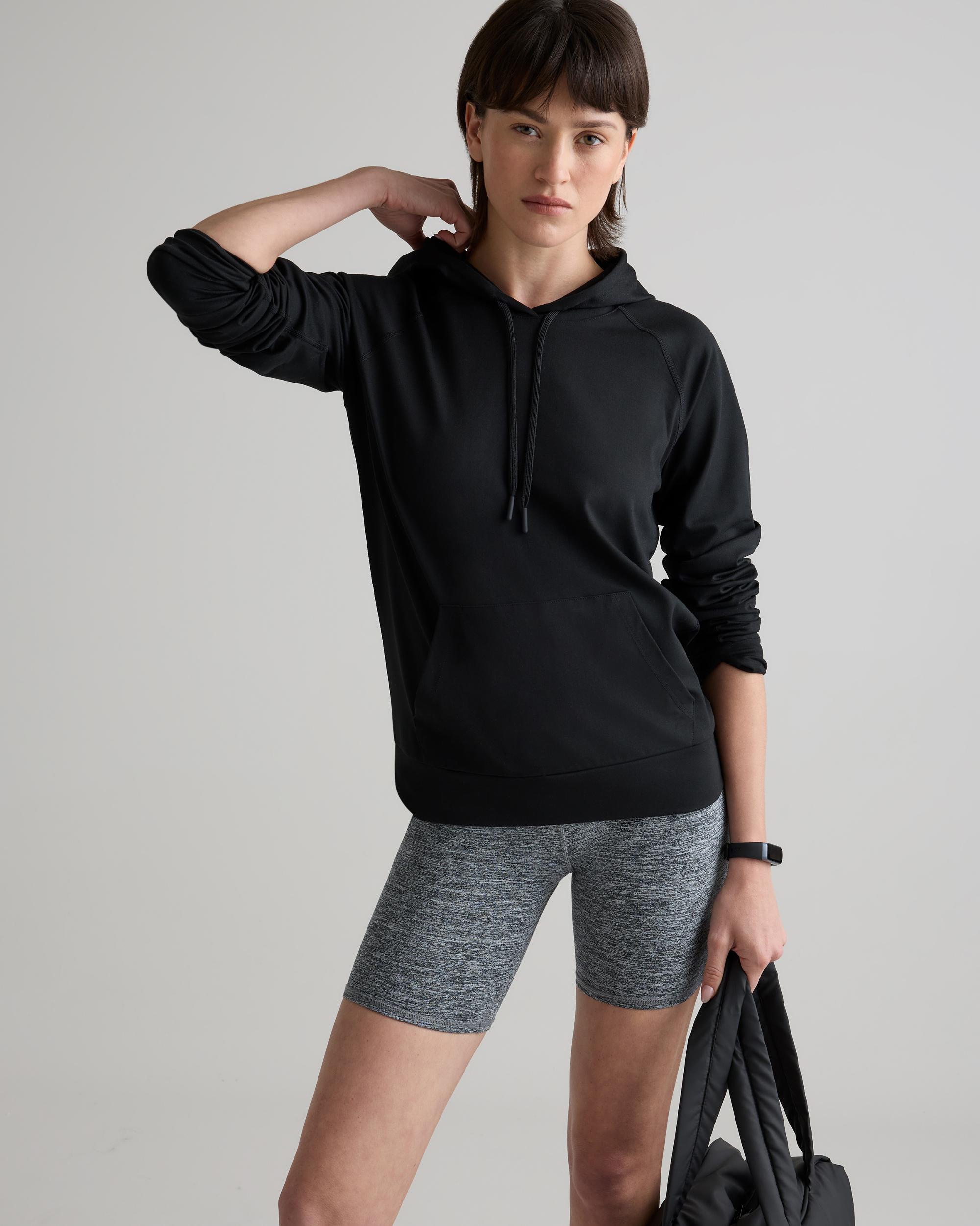 Quince | Women's Super Soft Performance Pullover Hoodie Flowknit Activewear, Size XL, Recycled Polyester Product Image