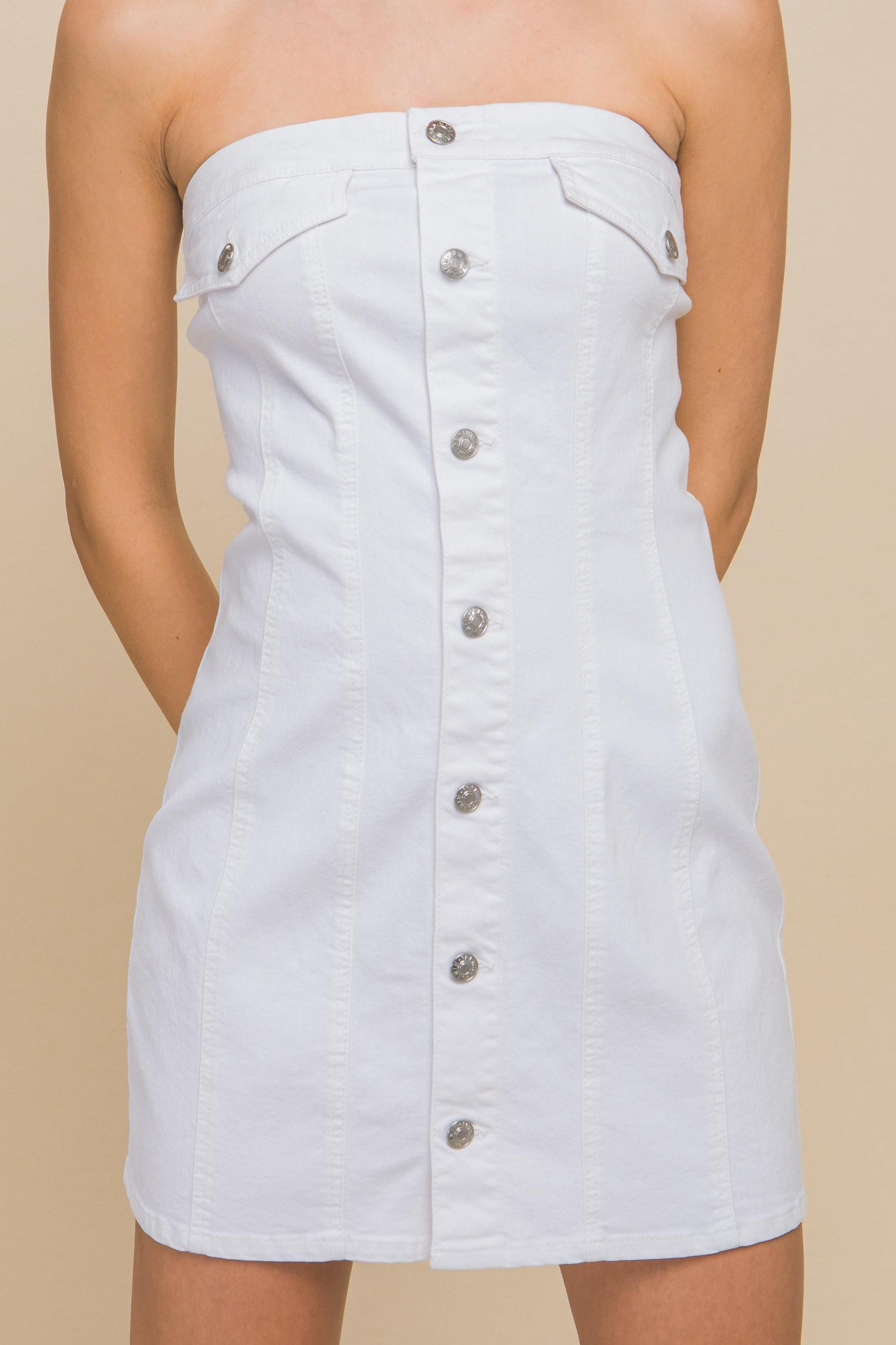 Strapless Denim Dress Product Image