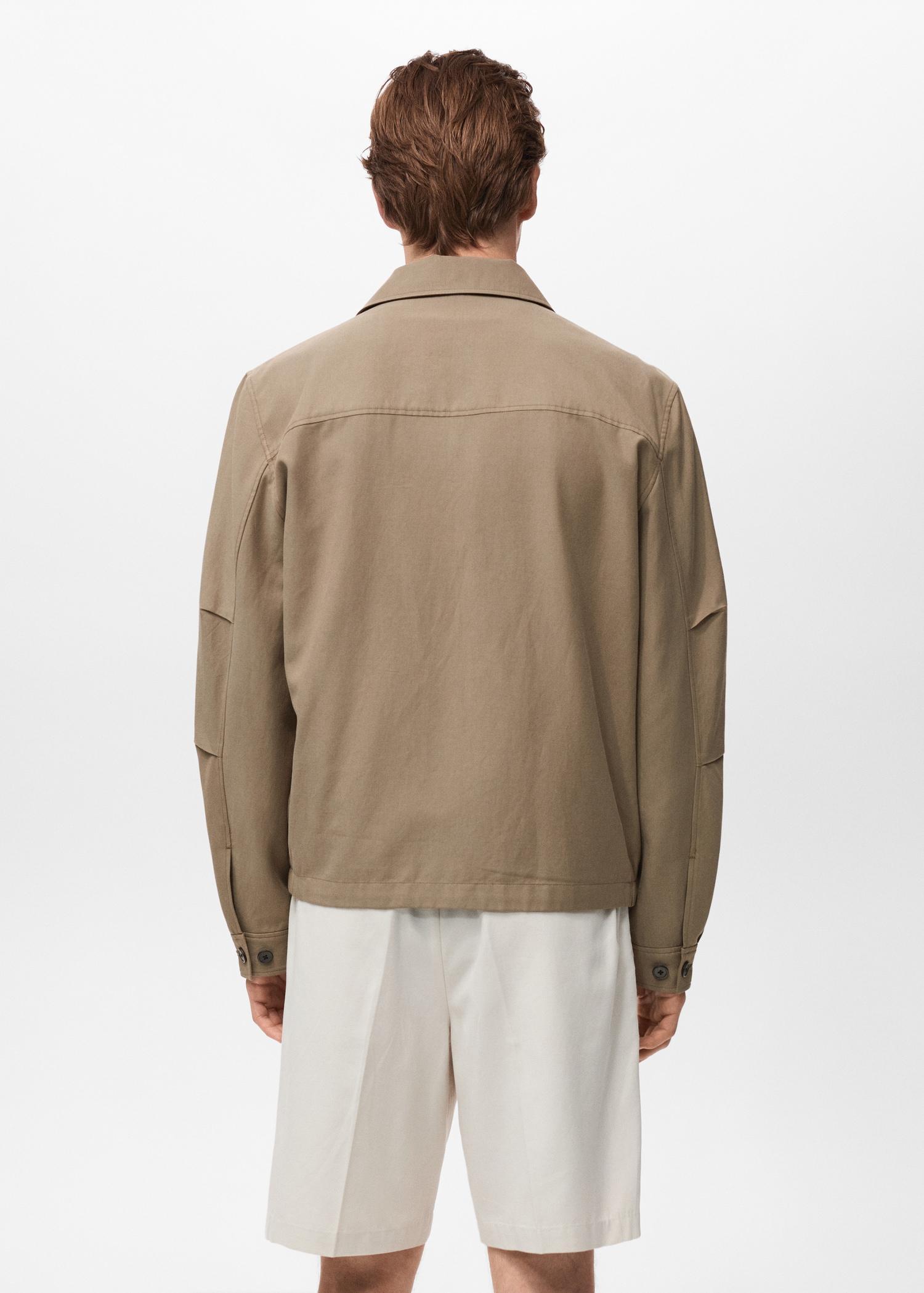 Lyocell jacket with pockets - Men | MANGO USA Product Image