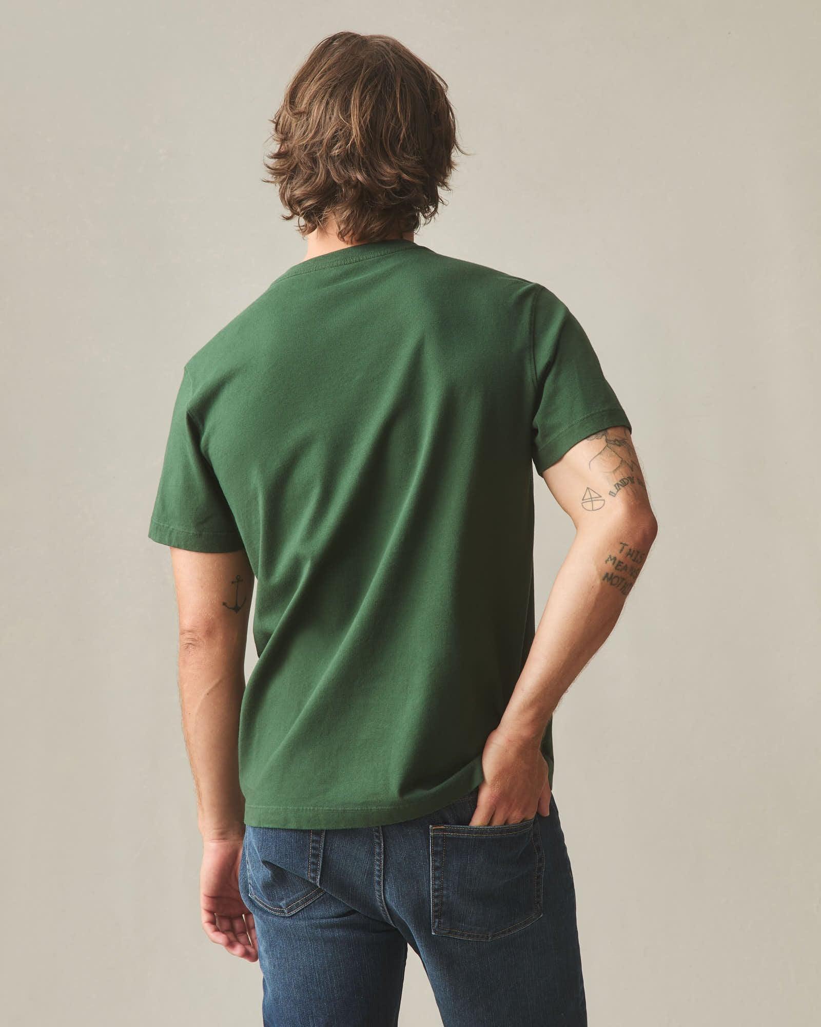 Men's Pocket Tee - Green Moss Product Image