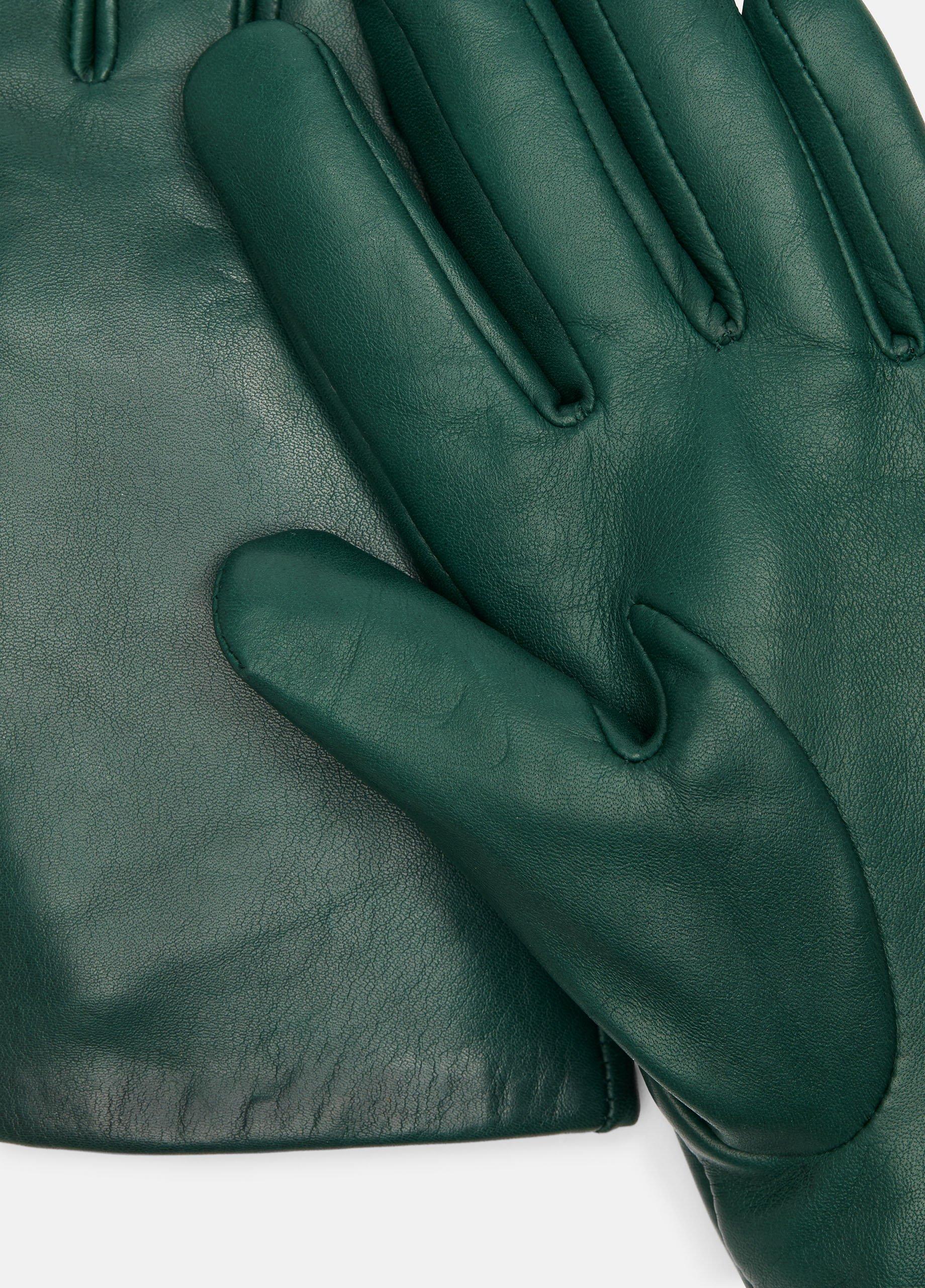 Cashmere-Lined Short Leather Glove Product Image