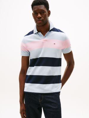 Regular Fit Block Stripe Polo Product Image