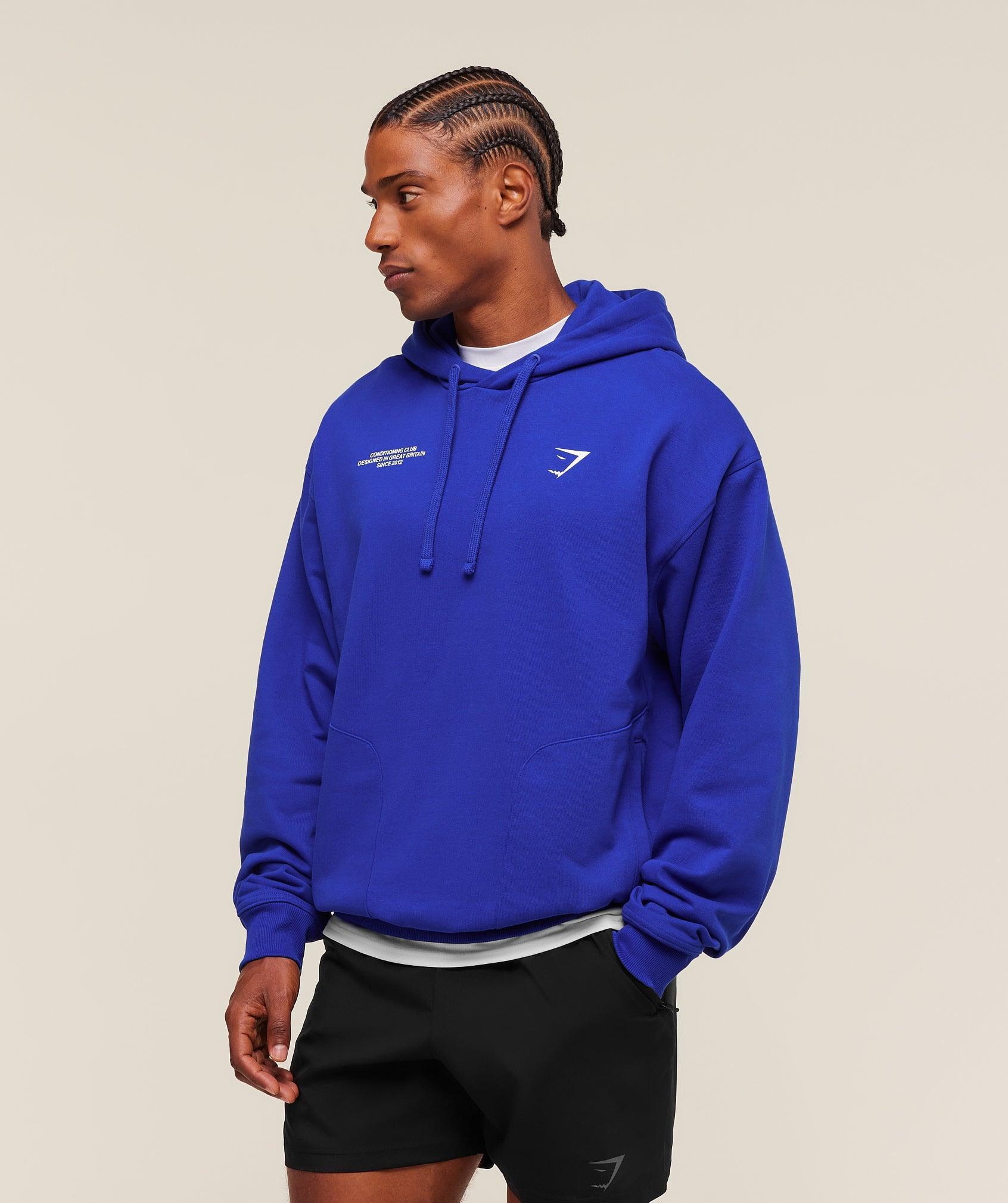 Gymshark Conditioning Club Hoodie - Athletic Blue Male Product Image