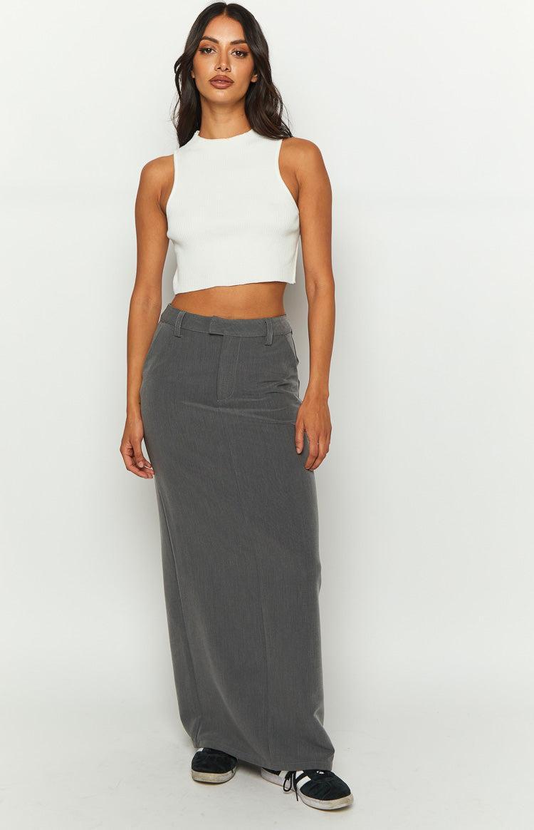 Banksi Grey Maxi Skirt Product Image