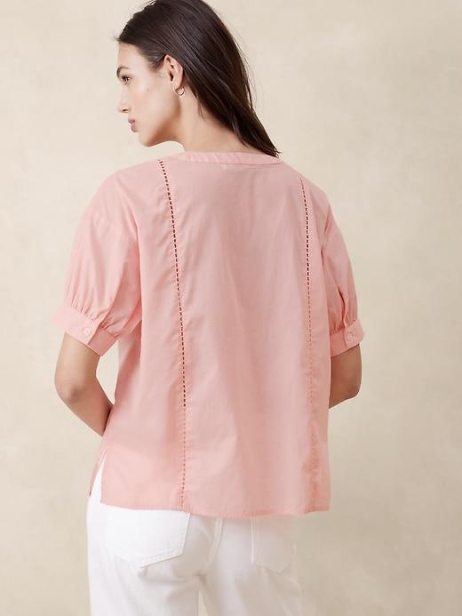 Pleated Voile Blouse Product Image