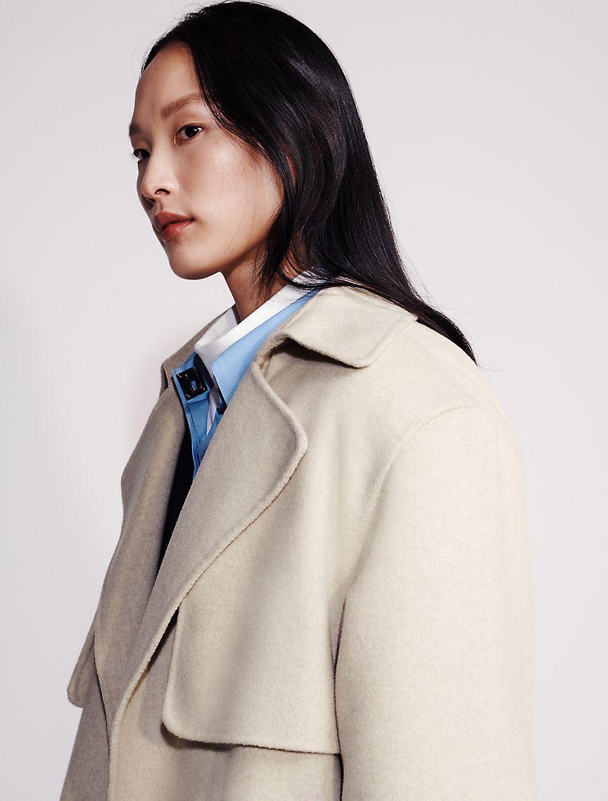 Wool Blend Trench Coat Product Image