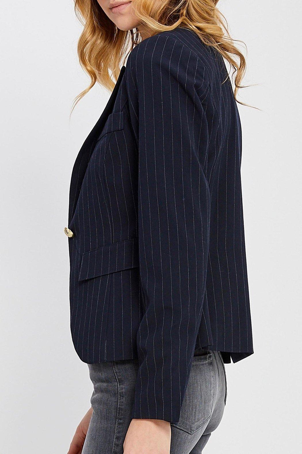Fitted Striped Blazer Product Image