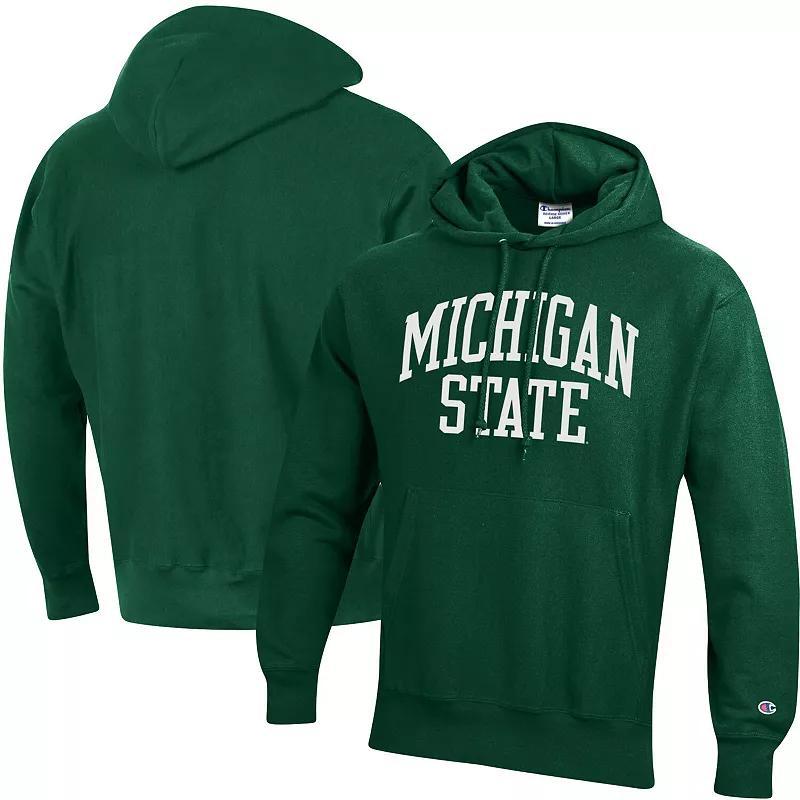 Mens Champion Michigan State Spartans Team Arch Reverse Weave Pullover Hoodie Product Image