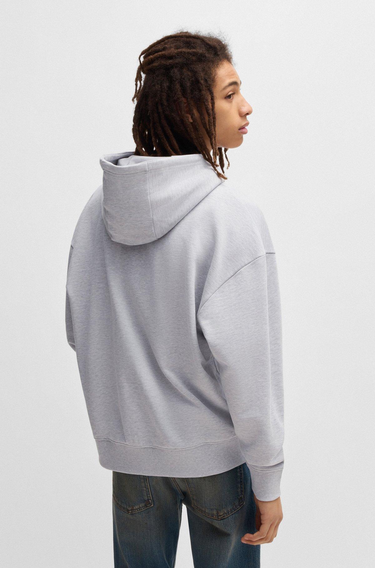 All-gender relaxed-fit hoodie in cotton terry Product Image