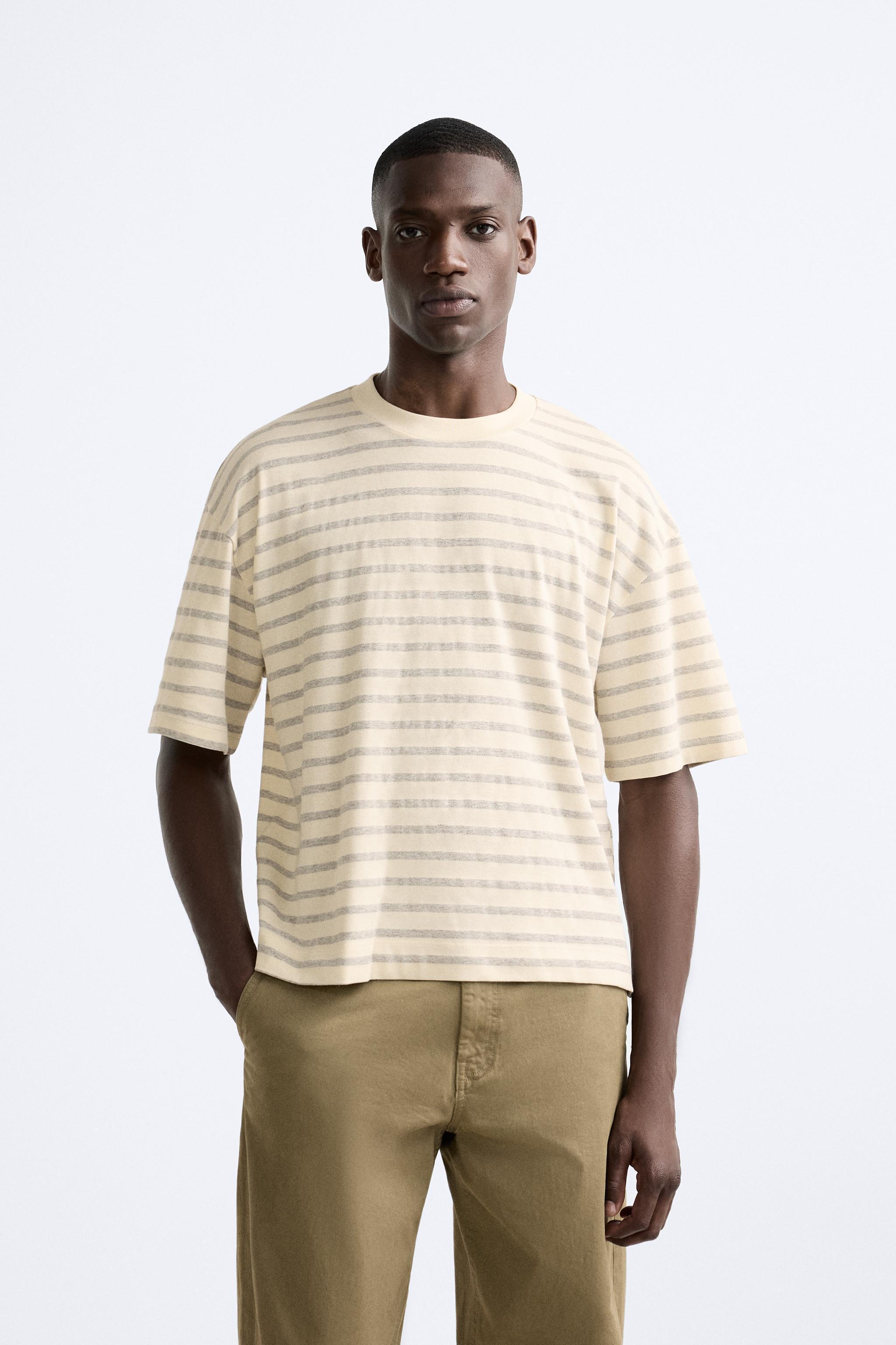 BOXY FIT STRIPED T-SHIRT Product Image