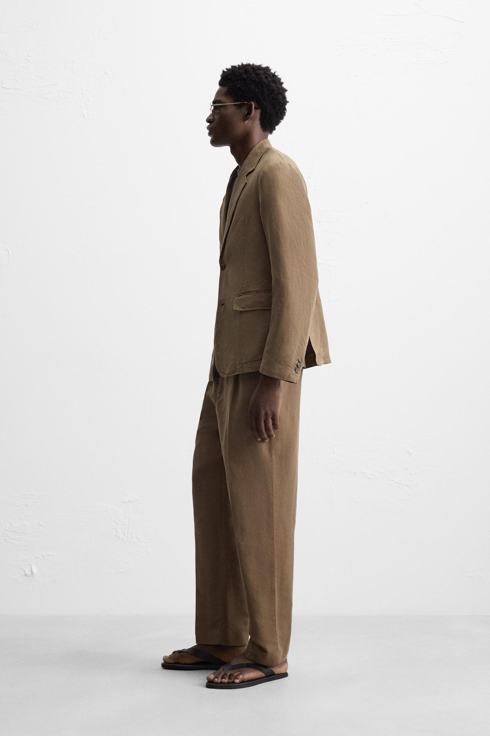 WASHED SUIT PANTS Product Image